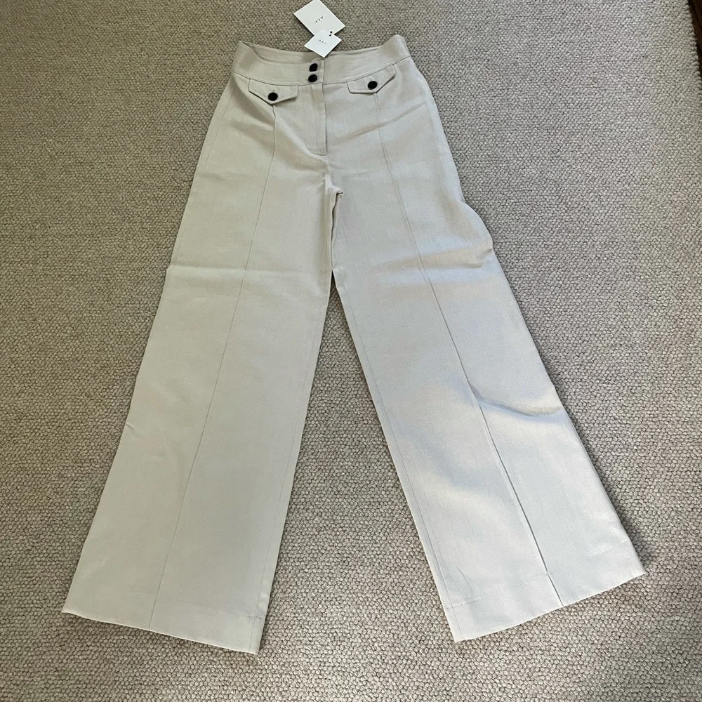 A.L.C. Cream Wide-Leg Pants/ NOT for sale - Picture 1 of 3